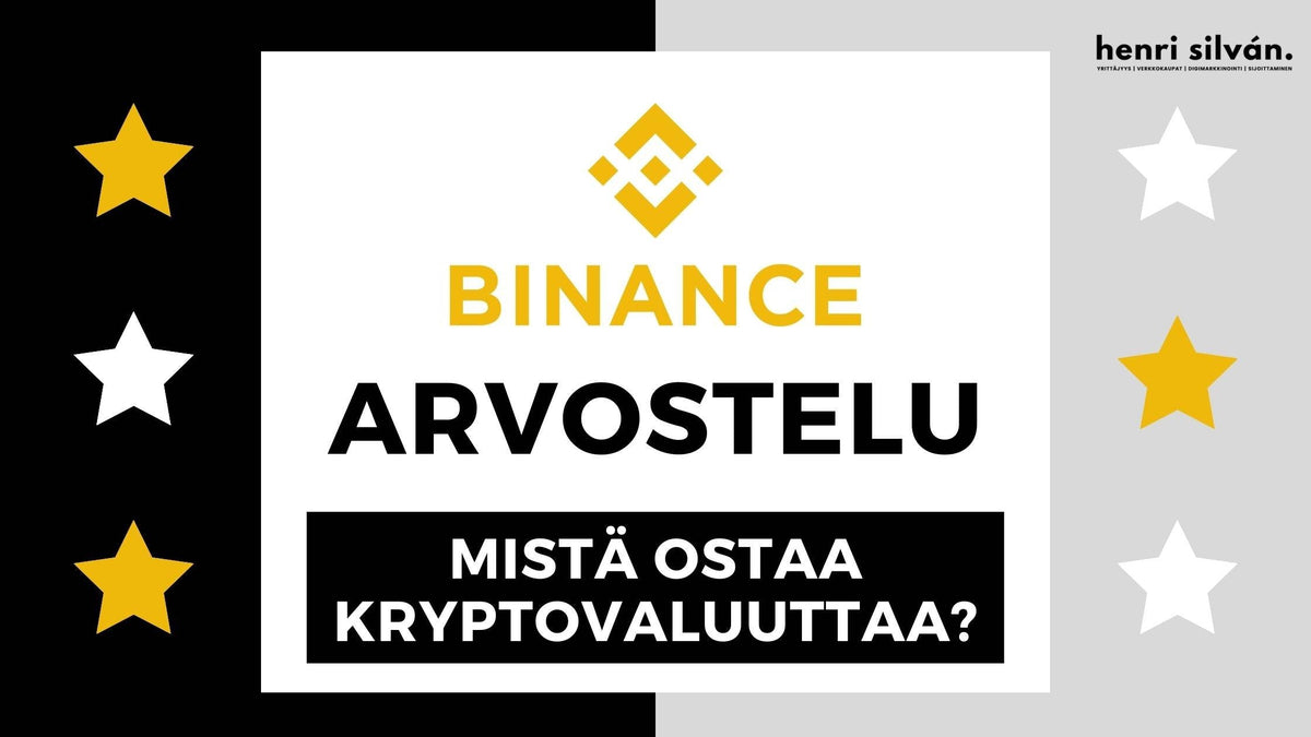 Mistä ostaa kryptovaluuttaa? Binance pörssin arvostelu